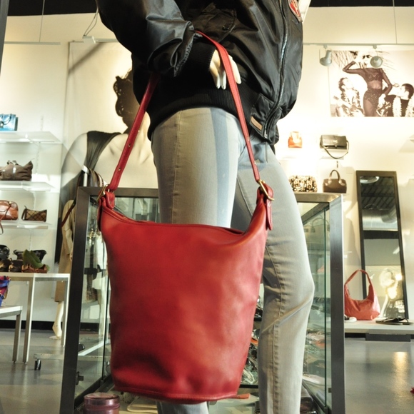 Coach | Bags | Coach 985 Red Leather 